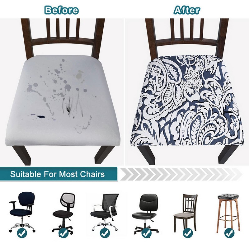 SearchI Seat Covers for Dining Room Chairs Stretch Printed Chair