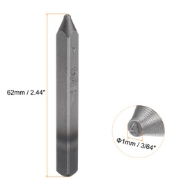 QUARKZMAN 27-Piece Letter Stamp Set 3/64 Inch 1 mm High Tool Steel AZ and Punch Press Tools Metal Stamp Set Hammer Hand Punch for Metal Plastic Wood Leather Brass Embossing