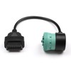 Moxikison Green J1939 Male to OBD2 Female Adapter Cable, 9