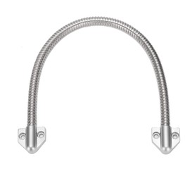 Door Protector, Stainless Steel Door Loop Exposed Mounting Access Control Cable Line Protector Defender