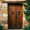 Bolifish Antique Gothic Heavy Duty Owl Front Door Knocker, Rustic