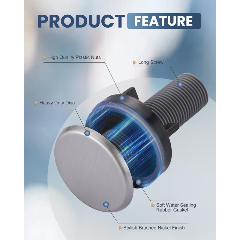 ARCORA Kitchen Sink Hole Cover: Premium Faucet Hole Plate Stopper