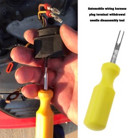 OTOTEC 2PCS Car Terminal Removal Tool 2mm & 3mm Wire Connector Pin Release Puller Stainless Steel Pin Extractor Dismount Tool for Mechanical Repair Tool