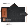 WELKINLAND 14-Pockets Knife Roll, Waxed Canvas Leather Knife Roll, Knifes