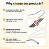 Lightweight Sheep Catcher Hook, 45"Carbon Shaft Leg Neck Goat Grabber