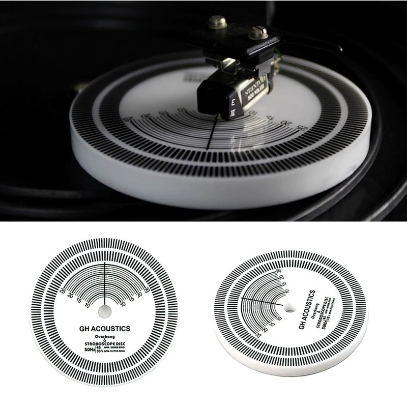 Alnicov LP Stroboscope Disc Turntable Calibration Strobe Disc Adjust Speed
