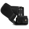 MegaGear Leather Camera Case, Black, for Canon EOS M6 Mark