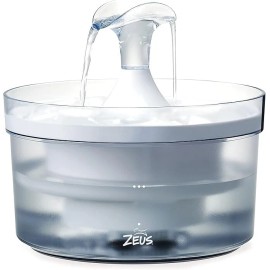 Zeus Fresh & Clear Dog Drinking Fountain with Waterfall Spout