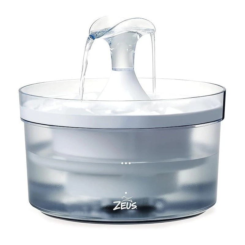 Zeus Fresh & Clear Dog Drinking Fountain with Waterfall Spout