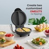 Elite Gourmet EOM123 Non-Stick Omelet, Frittata, Snack Pocket Maker, Dessert
