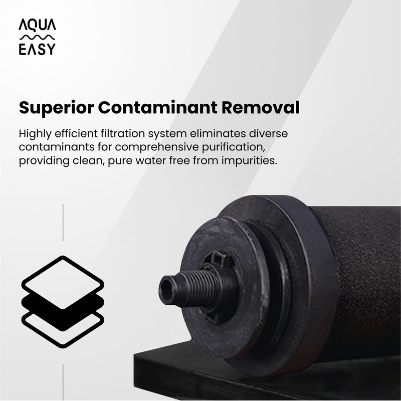 AquaEasy NSF/ANSI 372 Certified Stainless Steel Gravity Water Filter System