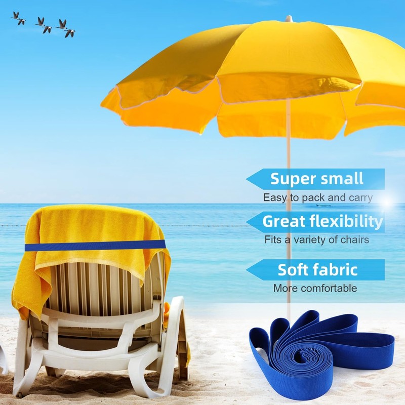 Beach Towel Bands (4 Pack), Beach Chair, Pool Chairs &