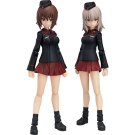 figma Girls und Panzer Anime Version Maho Nishizumi & Erika Itsumi Not to Scale ABS&PVC Painted Action Figure
