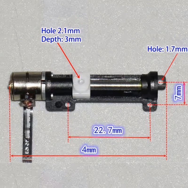 Micro 8mm 2-Phase 4-Wire Precision Stepper Motor DC 5V –