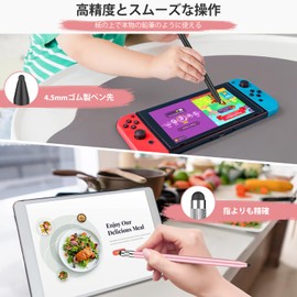 MEKO 20pcs Rubber Stylus Pen Replacement Nibs, 10pcs 4.5mm + 10pcs 7mm