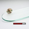 JQK Bathroom Glass Shelf, Tempered Glass Shower Storage 12 by