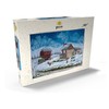 MyPuzzle Rustic Winter Scene with Snowy Hut - Premium 500