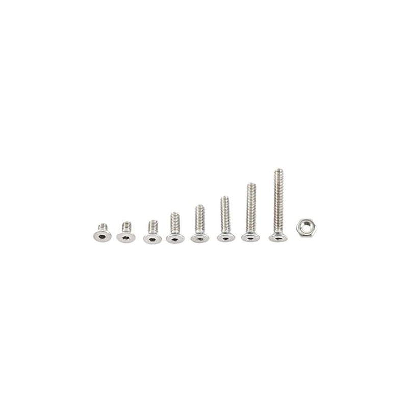 Tornillos M2.5 acero inoxidable 300pcs A2 hexagonal con surtido de