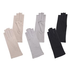 Milieu W6808-02 UV Gloves, Short, Women's, Sun Protection, UV Protection, Palm Side, Total Mesh, Modal, Fingertips, Short, UV Care, Gloves, Mesh, Driving, Spring, Summer, Smartphone Compatible, Golf,