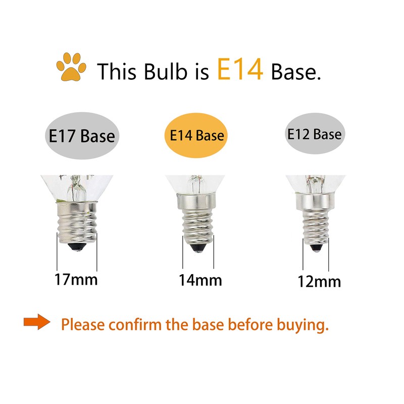 Lamsky E14 LED Filament Candle Shape Light Bulb,E14 European Base