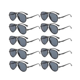 OWL Wholesale Bulk Set of 10 Black Kids Aviator Sunglasses Suoolier Children Toddler for Boy Girl UV400 Party Decoration Top Party Favor