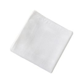 Causa Forcia Cotton Handkerchiefs for Men, Thick & Soft White Turkish Cotton, 1 Pack