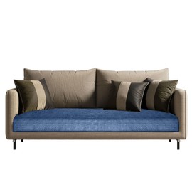 Loùla Waterproof Sofa Cover Non-Slip, 2150mL Absorbency, Quilted Washable 2-Seater Couch Cover - Sofa Protector from Pets, Dogs, Kids, Incontinence, Spill, and Stain (Blue)