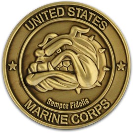 United States Marine Mascot Challenge Coin