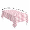 SietDESEO 3 Pack Light Pink Gingham Tablecloth Rectangle 54 x
