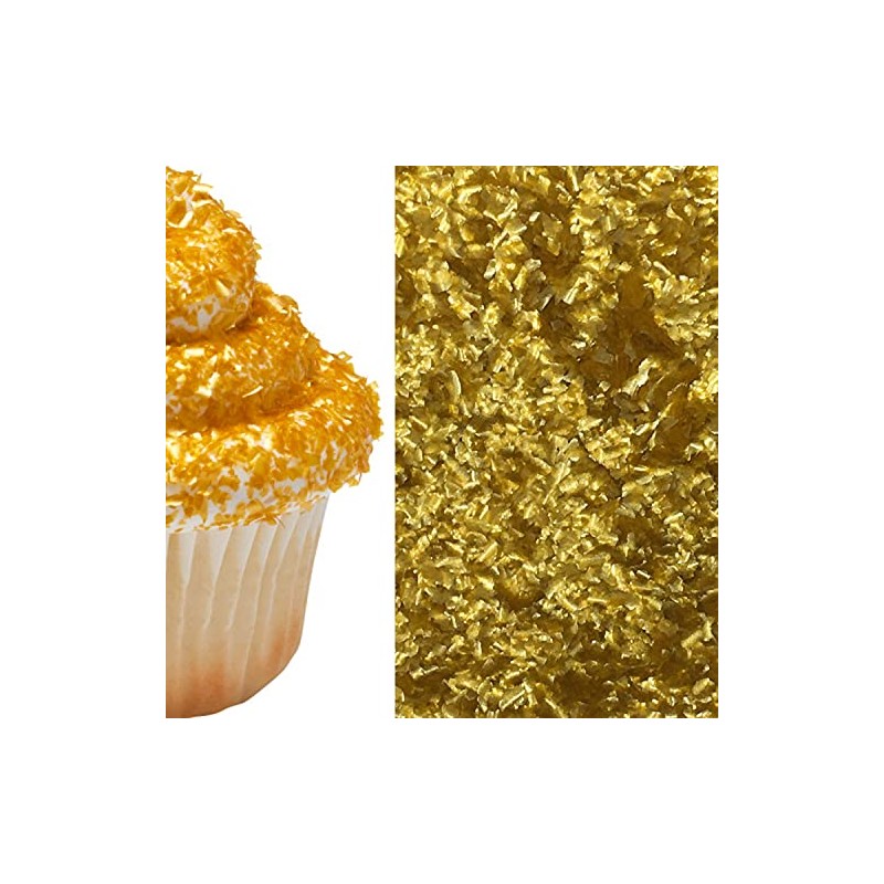 Edible Sprinkle Glitter Shimmer Sparkle Flakes for Cakes and Cupcakes
