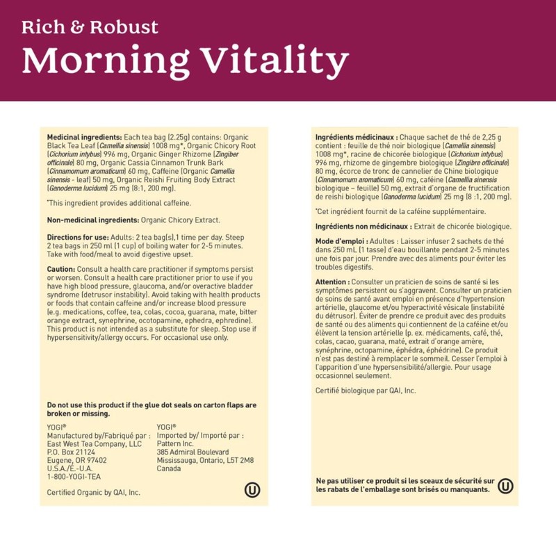 Yogi Tea - Canada Energy Variety Pack Tea Sampler (3