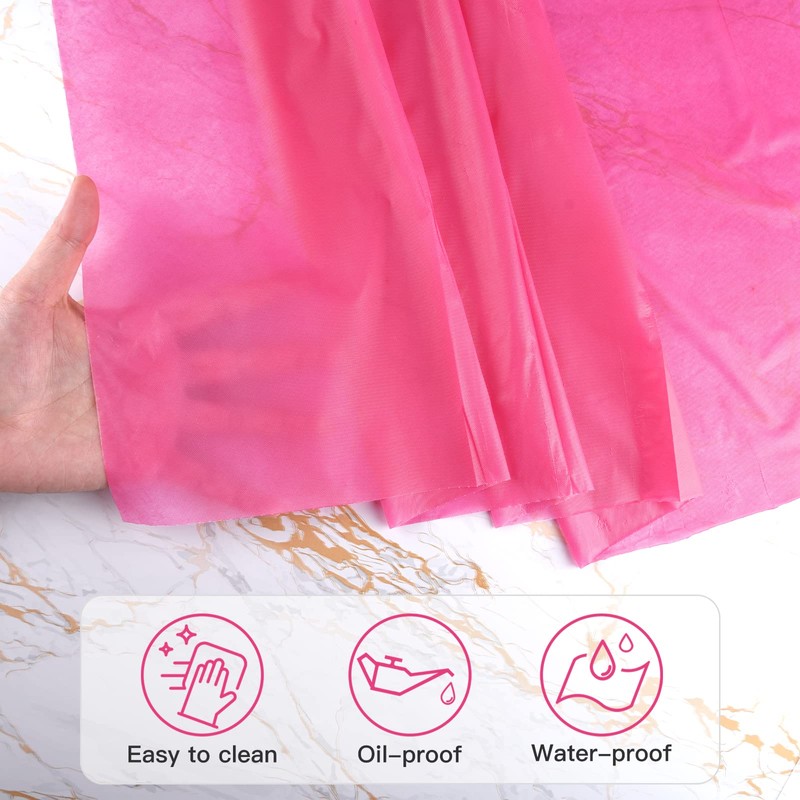 ELECLAND Plastic Table Cover - Hot Pink, 137 x 274