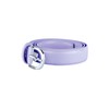 Biagiotti Women's Genuine Leather Thin Belt with Box, Violet 3