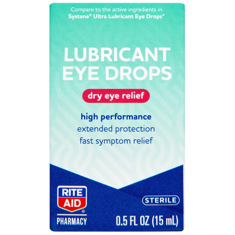 Rite Aid Pharmacy Lubricant Eye Drops Dry Eye Relief High Performance