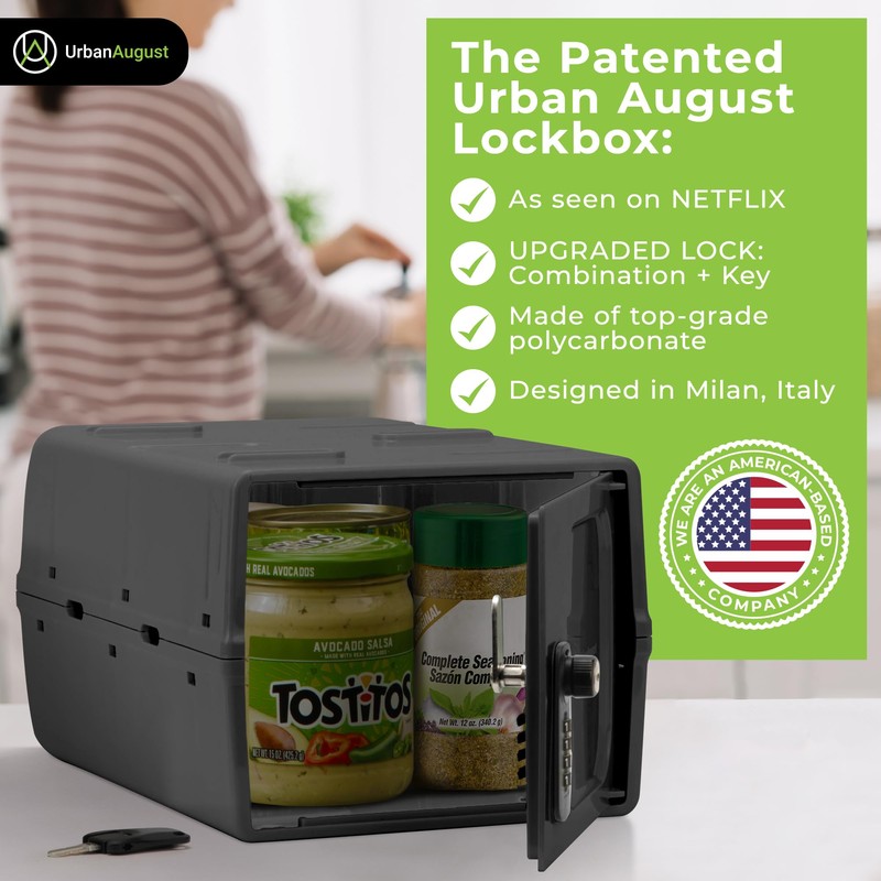 Urban August Dual Combination & Keyed Lockbox - Lockable Box