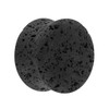 Treuheld® Lava Stone Ear Plug, 9 Sizes, Black, Stainless Steel