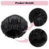 Pack of 2 Satin Hair Caps for Women, Satin Hair