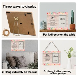 Dumyum Gigi Gifts for Grandma, Gifts for Gigi, Gigi Wood Photo Frame Gifts, Gigi Gifts 8x10 Picture Frame (Photo 4x6 Inches)