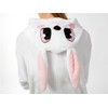 Ultra Soft Plush Pink Easter Bunny Costume Cosplay Sleepsuit M
