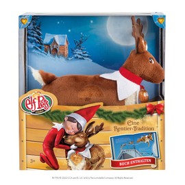 The Elf on the Shelf® Elf Pets® Reindeer Tradition Cuddly Reindeer with Illustrated Book and Golden Heart Pendant Includes Certificate of Authenticity