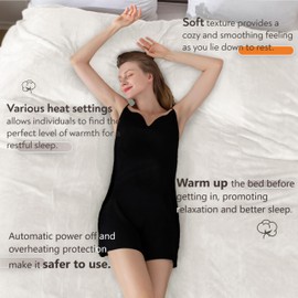 Wapaneus Heated Blanket Electric Full Size 72"x84" with 10 Heating Levels 12 Timer Settings and 8 Hours Auto-Shut Off,Flannel Fast-Heating Electric Blanket,ETL Listed Machine Washable,Ivory