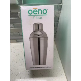Oeno Cocktail Shaker Oeno Bar Saloon Cocktail Shaker 24 oz Stainless Steel BRAND NEW!