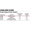 Williams 5-1/2" Chain Nose Pliers,Short Nose w/cutter,Dble-