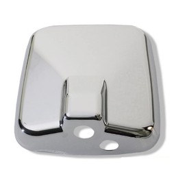 Plated Undermirror Cover for Large Cars (Single Piece), Square [MADMAX] (Truck/Truck Parts)