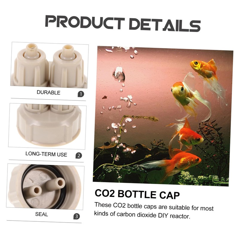 SHOWERORO 4Pcs Quick Screw Cap DIY Generator Bottle Kit for