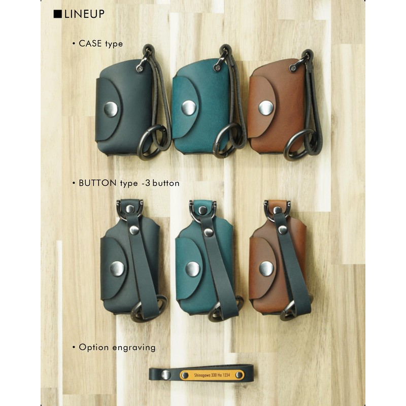 [NONINA] Genuine Leather Key Case, Made in Japan for LEXUS