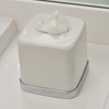 iDesign York Facial Tissue Box Cover, Vintage Holder for Bathroom