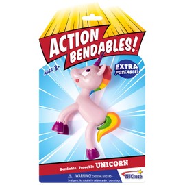 NJ Croce Bendables Unicorn Action Figure, 4"
