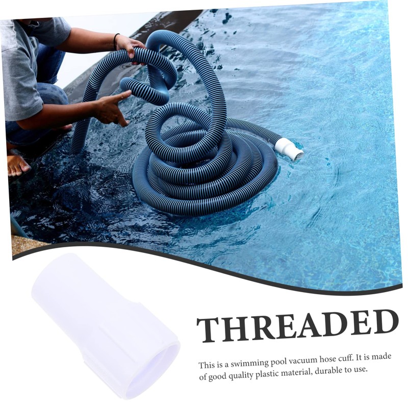 Mipcase 1Pc Swimming Pool Vacuum Hose Connector Threaded Cuff for