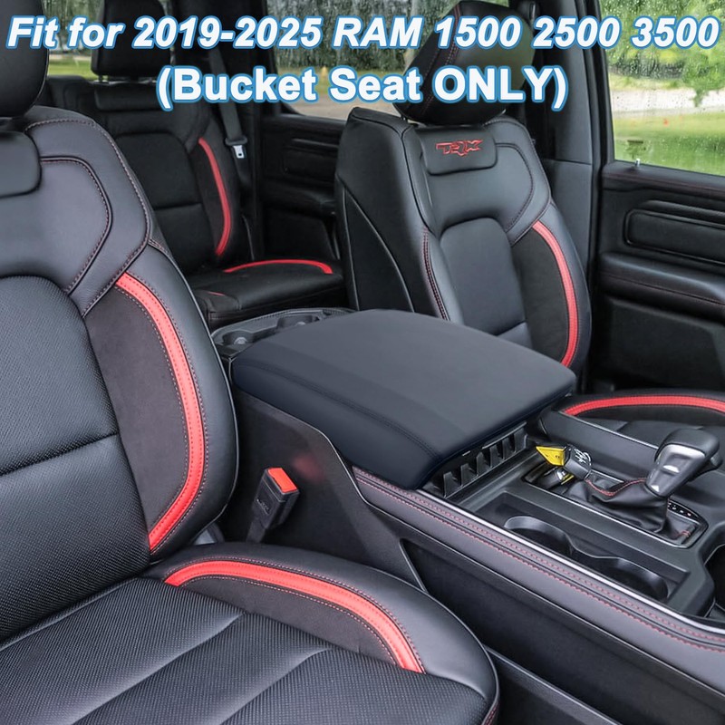 PIMCAR Center Console Cover for 2019-2024 2025 Dodge RAM 1500